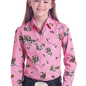 Pink Cowgirl Shirt Hot Pink Shirt Western Shirt Women Pink 