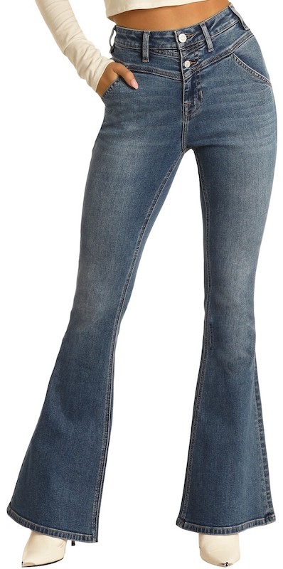 Rock & Roll Men's Jeans Tapered Stretch Stackable Bootcut RRMDSPR142 –  Wei's Western Wear