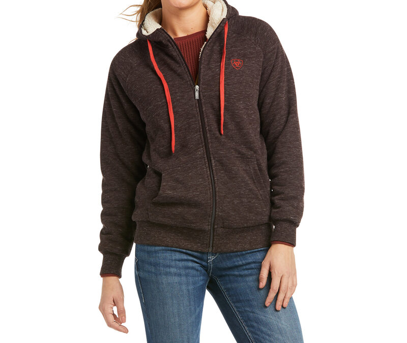 Ariat® Chocovine REAL Sherpa Full Zip Women’s Hoodie