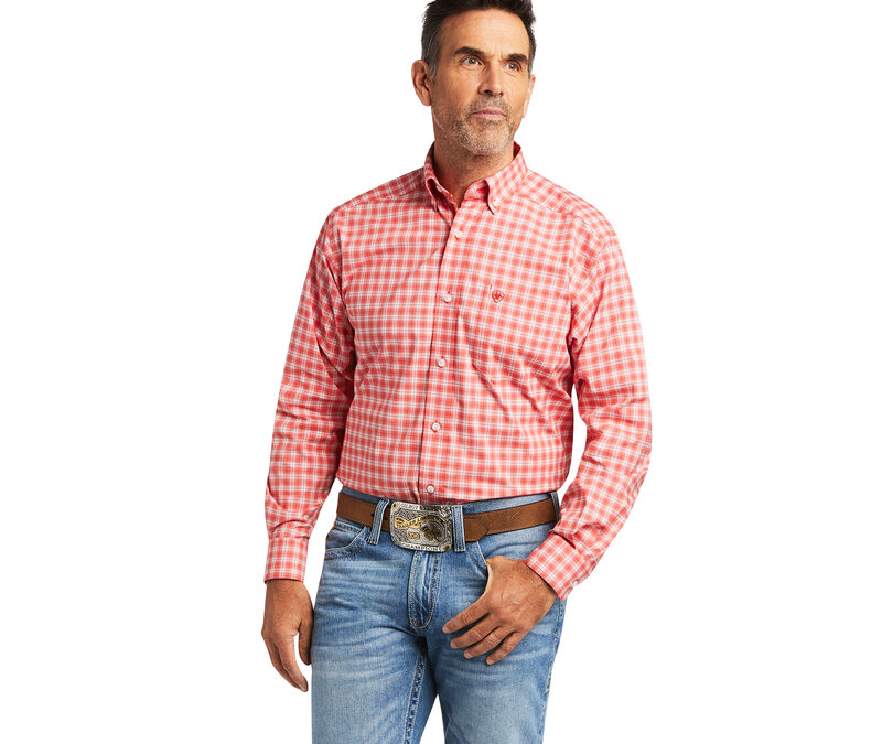 Ariat® Poppies Pro Series Teddy Stretch Classic Fit Men’s Shirt