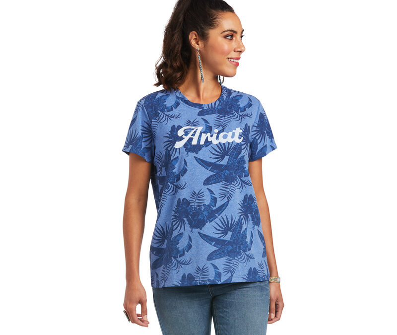 Ariat® Island Shadow Print REAL Island SS Ladies Tee