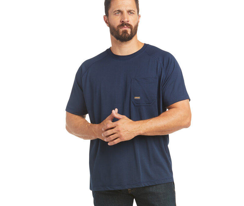 Ariat® Rebar™ Navy Heat Fighter SS Men’s T-Shirt