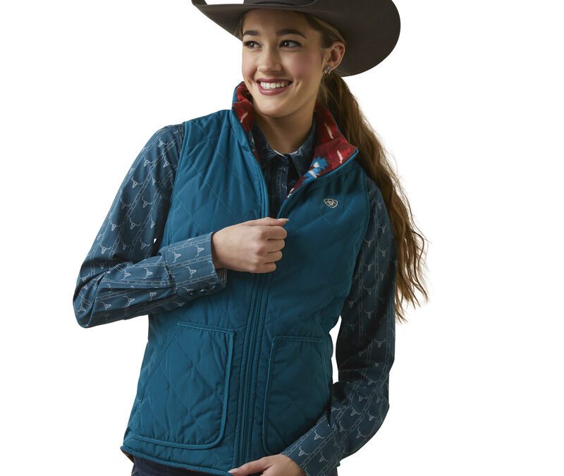 Ariat® Deep Lagoon Dilon Insulated Reversible Women’s Vest